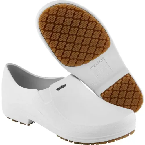 Sapato ocupacional classic, com salto, branco, VONDER