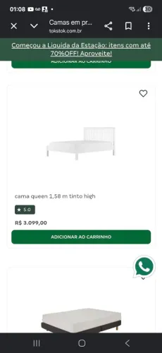 CAMA SOLTEIRO TOK STOK