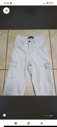 Calça infantil feminina cargo tamanho 10 