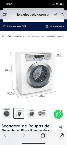 Secadora Eletrolux 10,5kg