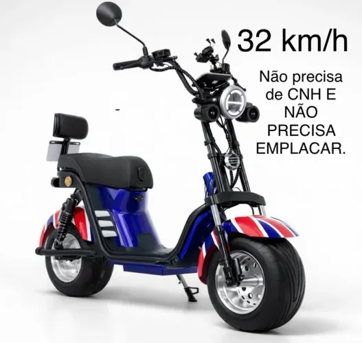 motopropelido A Elétrica X13, motor de 1000W e bateria de lítio removível 60V 20Ah