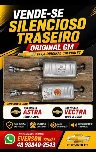 Vendo silencioso traseiro original GM