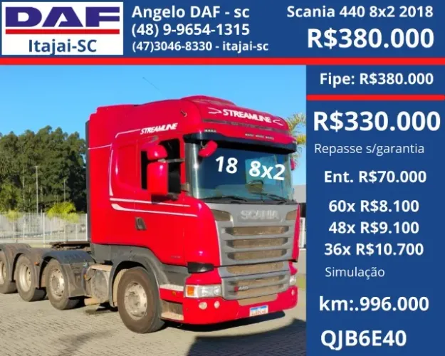 Scania R440 8x2 2018