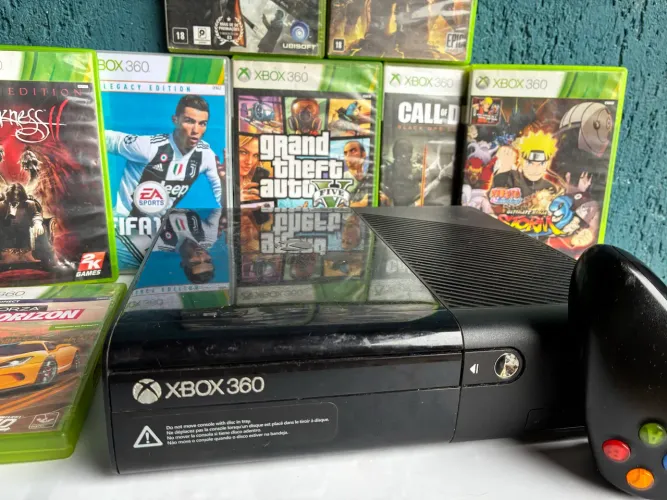 Xbox 360 desbloqueado com 118 jogos no hd