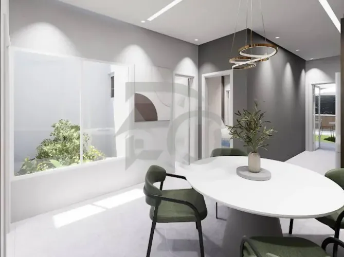 Casa no Luar da Barra 1 com Pé-direito Alto e Porcelanato 90x90