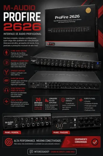 ? À VENDA - M-Audio ProFire 2626 ?