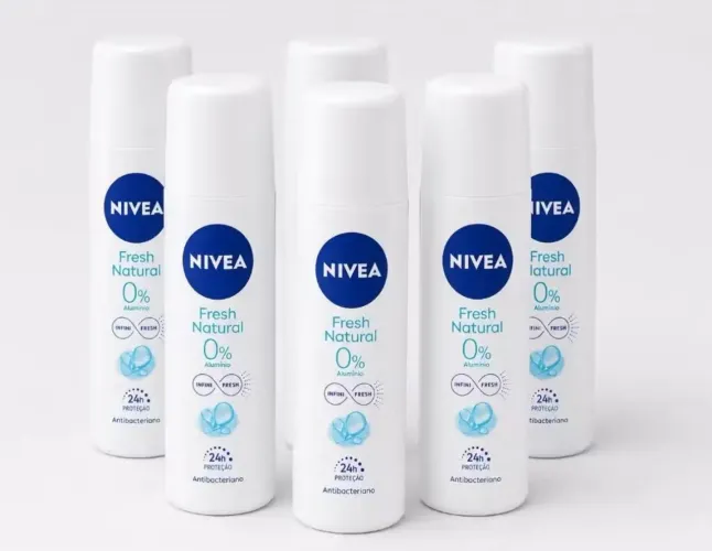 Kit 6 Unidades Desodorante Spray Nivea Fresh Natural 90ml - kit com 6 unidades