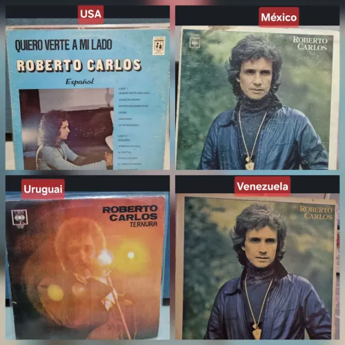 Lote 11 Lps Roberto Carlos importados + Brinde