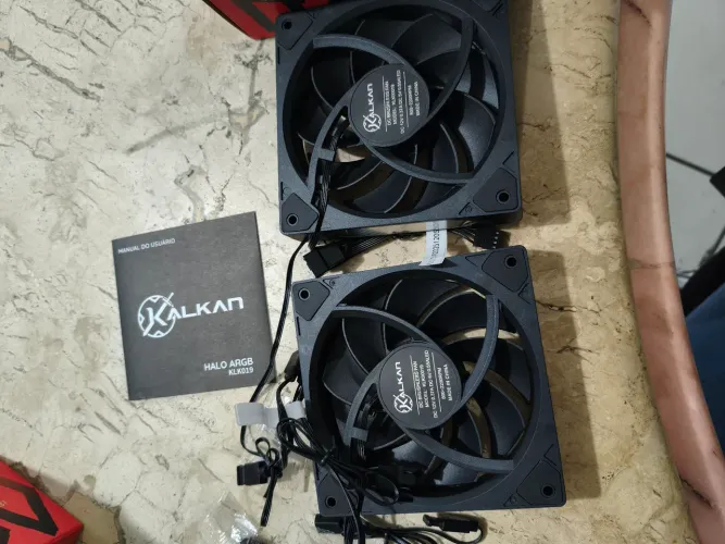 Par de ventoinhas Kalkan Halo ARGB Novas