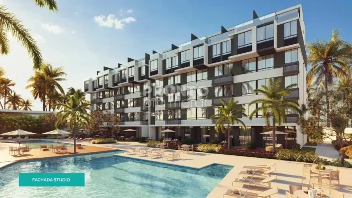 Flat studio com rooftop, beira mar praiade Carneiros 57m² com 1 quarto em Carneiros - Tama