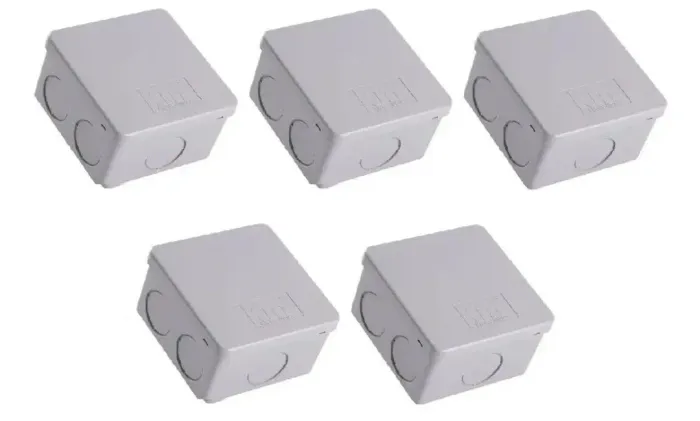 5 caixas de passagem elétrica 80x80 km03 Kraus Muller NOVAS