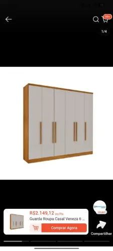 GUARDA ROUPA CASAL GRANDE