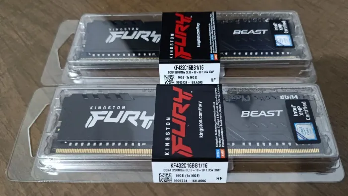 memória RAM Kingston Fury DDR4 32gb (2x16)