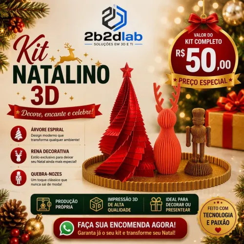 Kit natalino 3D 