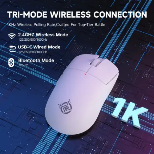 Mouse gamer ATTACK SHARK x MAGIC-REFINER G6 Sem Fio