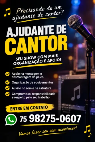 Ajudante de cantor e banda