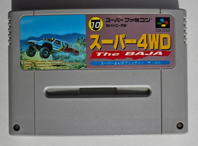 Jogo Super 4WD: The Baja Super Famicom Nintendo original jp