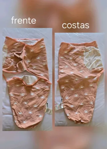 Saco de dormir bebê da marca gliquen, modelo swaddle charutinho, feito em algodão. 