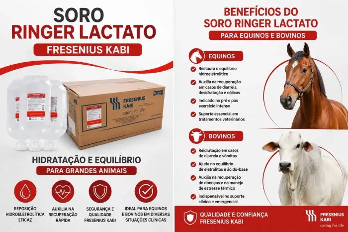 KIT SORO RINGER LACTATO 1000ML COM EQUIPO E ESCALP