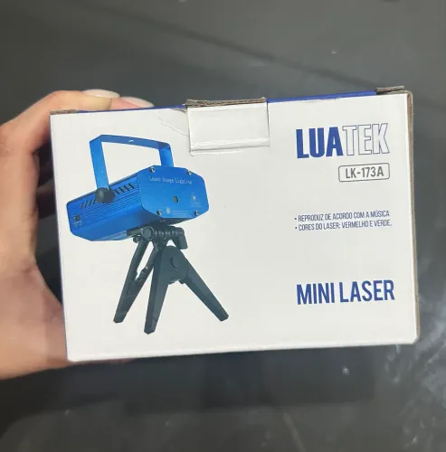 Mini Laser Projetor Holográfico Tripe Luatek