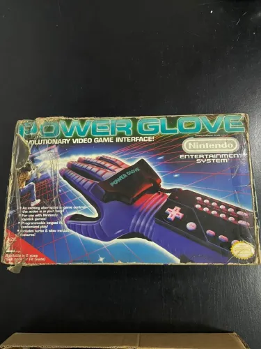 Power Glove Nes na caixa