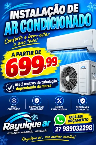 Manutenções e instalações de ar condicionado 