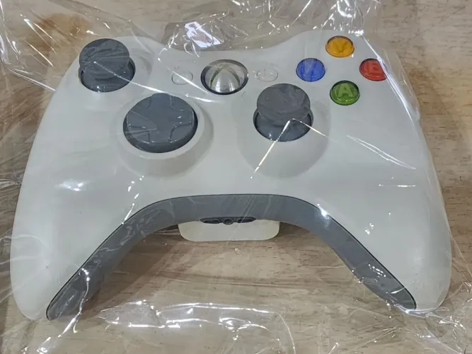 Controle original de xbox 360 seminovo branco modelo Fat
