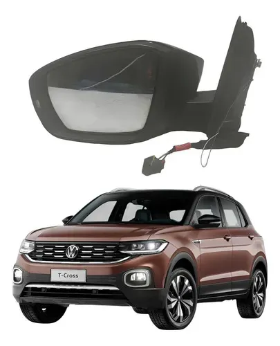 Retrovisor Elétrico Esquerdo Volkswagen T-cross 2018 A 2021