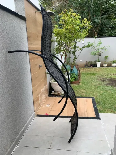 Cadeira Espreguiçadeira externa preto