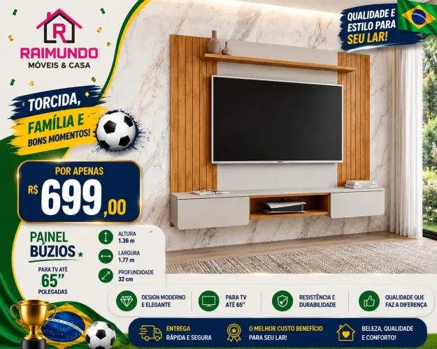 Painel para tv até 65 polegadas a pronta entrega