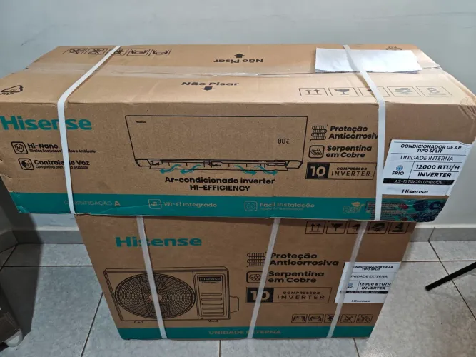 Ar Condicionado 12 Mil BTUs Hisense Inverter Novo Na Caixa