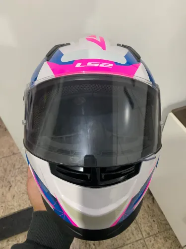 LS2 Draze rosa e branco