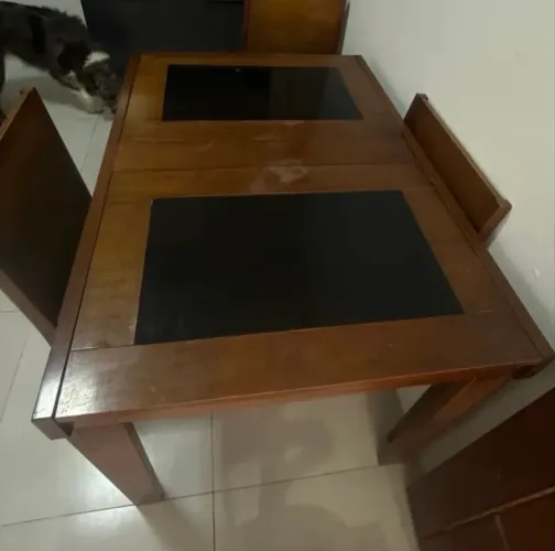 Mesa retrátil em madeira 1.50m