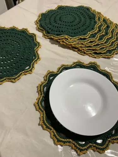 Crochê Sousplat premium, faça sua encomenda personalizadas!
