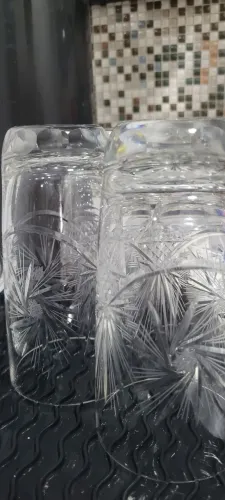 Conjunto Cristal lapidado a mão