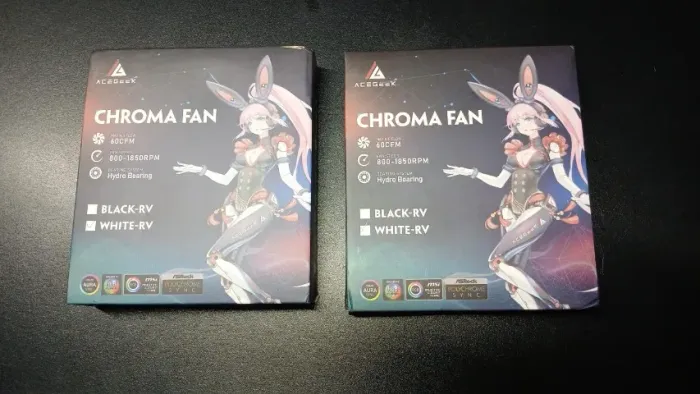 Fan Reverse Aceggek Choma ARGB Branca, nova lacrada na caixa.