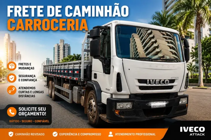 Frete caminhão carroceria trucado