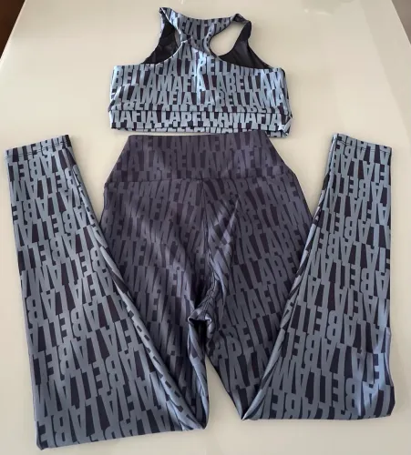 Conjunto Fitness Bella Máfia Seminovo - Pouco Uso