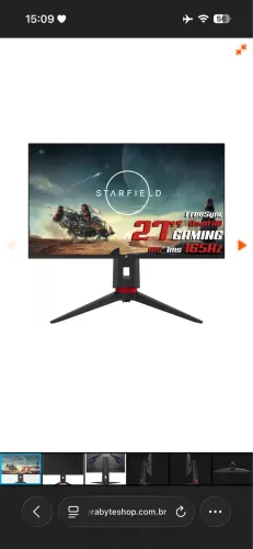 Monitor Gamer SuperFrame Prisma V2, 27 Pol, IPS, Quad HD, 1ms, 165Hz