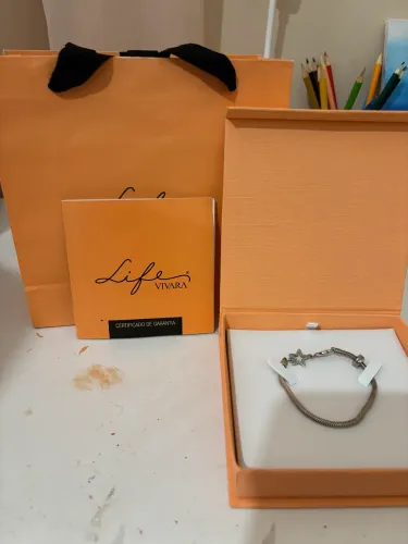 Pulseira Vivara Life Original Prata 925 18cm - Usada