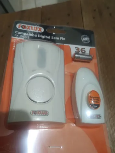 Campainha Digital Sem Fio Foxlux (modelo FX-CAD 6) nova ,é de 2015, embalagem está lacrada
