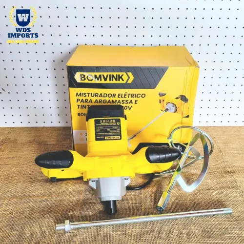 Misturador Elétrico Para Tinta Argamassa Gesso 220V 1880W - Bomvink