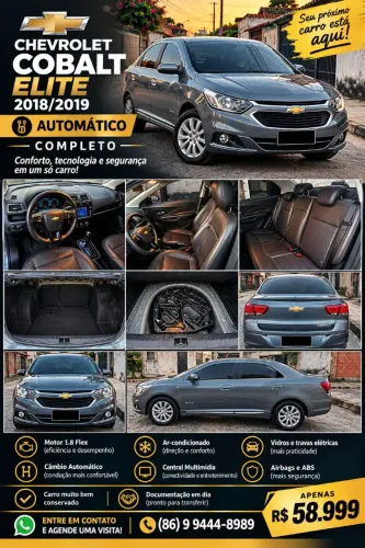 Chevrolet Cobalt Elite 1.8 8V Econo.flex 4P Aut. 2019