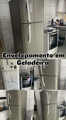Envelopamento em Geladeira, Fogão, Janelas,Porta,Box, Armário etc...