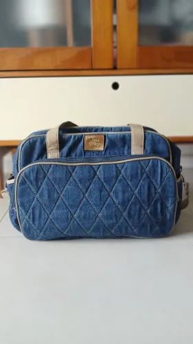 Bolsa de maternidade jeans