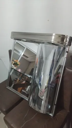 Armário para banheiro Cris-Master iluminação embutido excelente estado 400 reais