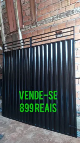 PORTÃO GARAGEM 02 FOLHAS (899 REAIS)