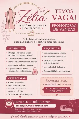 oportunidades para promotor de vendas