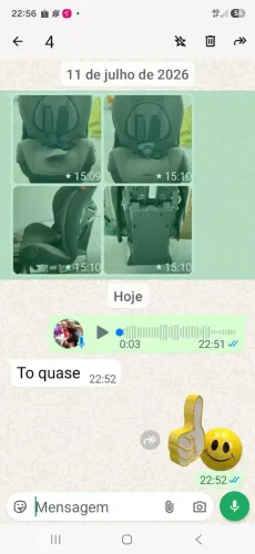 Cadeira para bebê utilizar veículo Bom estado valor r$ 200,00 reais
