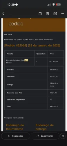 Bicicleta Spinning 13kg WCT Fitness - Barbada!